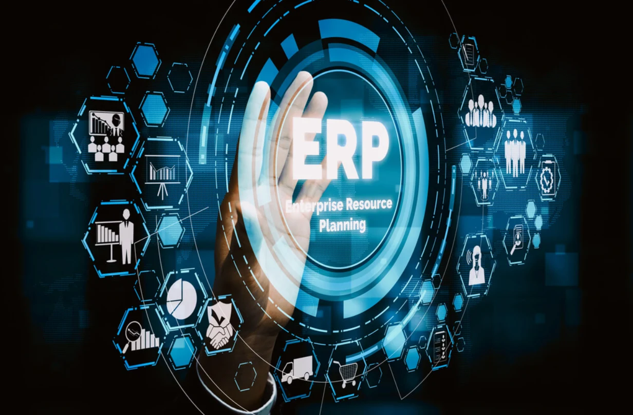 ERP screenshot — main screen